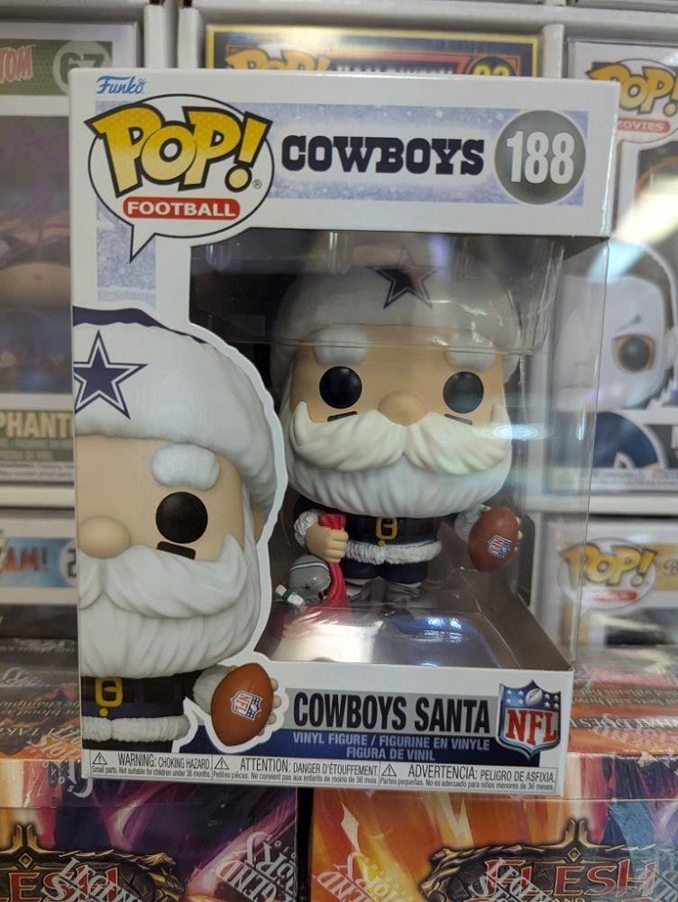 NFL DALLAS COWBOYS 2025 - SANTA CLAUS #188 Funko Pop NFL DALLAS COWBOYS 2025 - SANTA CLAUS #188 Funko Pop