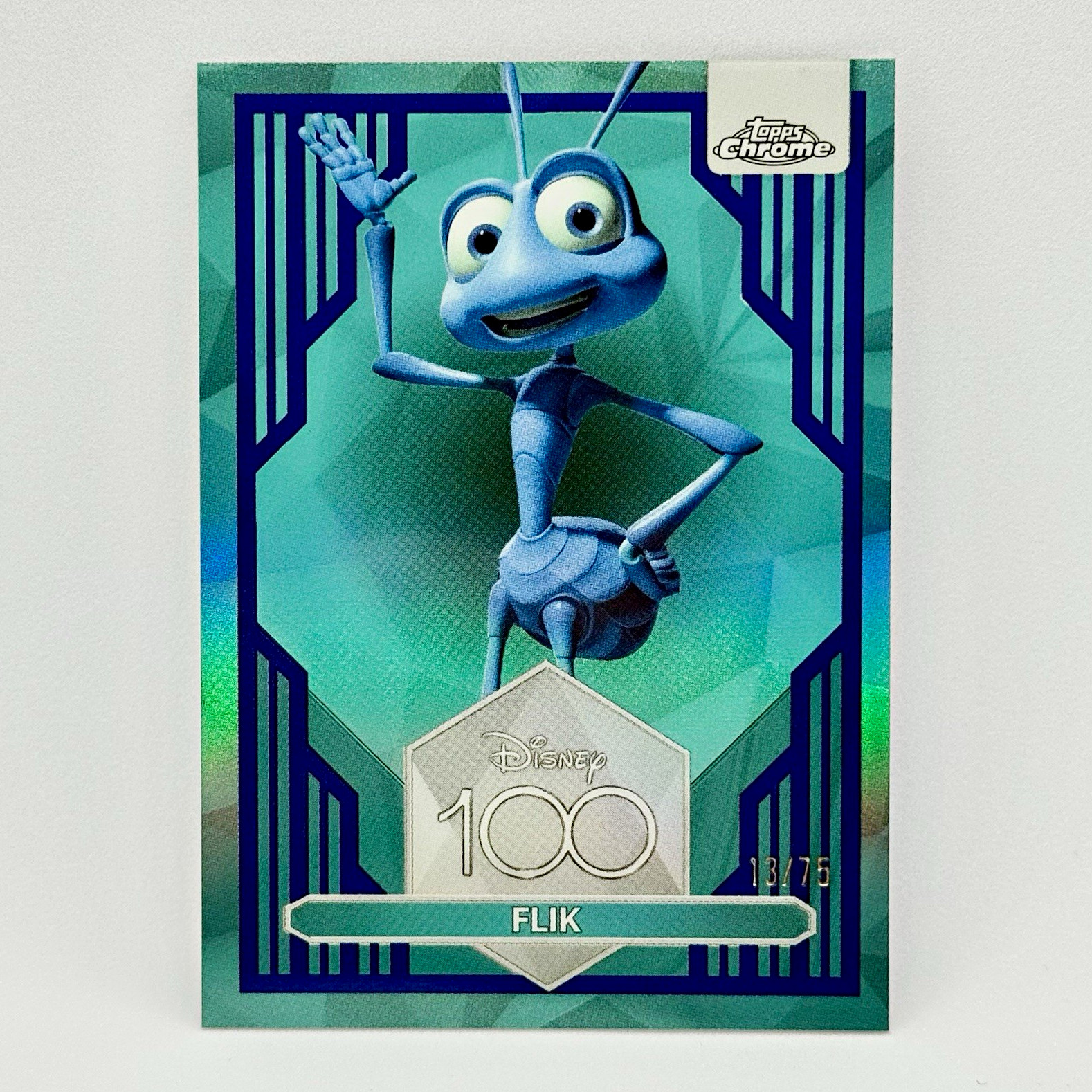 2023 Topps Disney100 Chrome Flik A Bug\'s Life #69 Dark & Light Blue /75