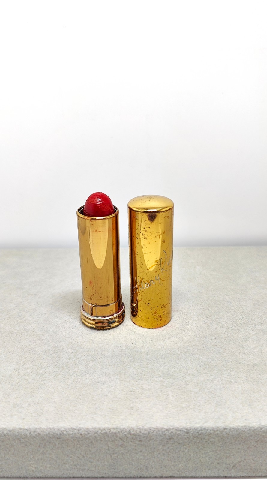 Vintage 1960s Marian Bialac Tangiers Tahitian Red Lipstick Prop Only