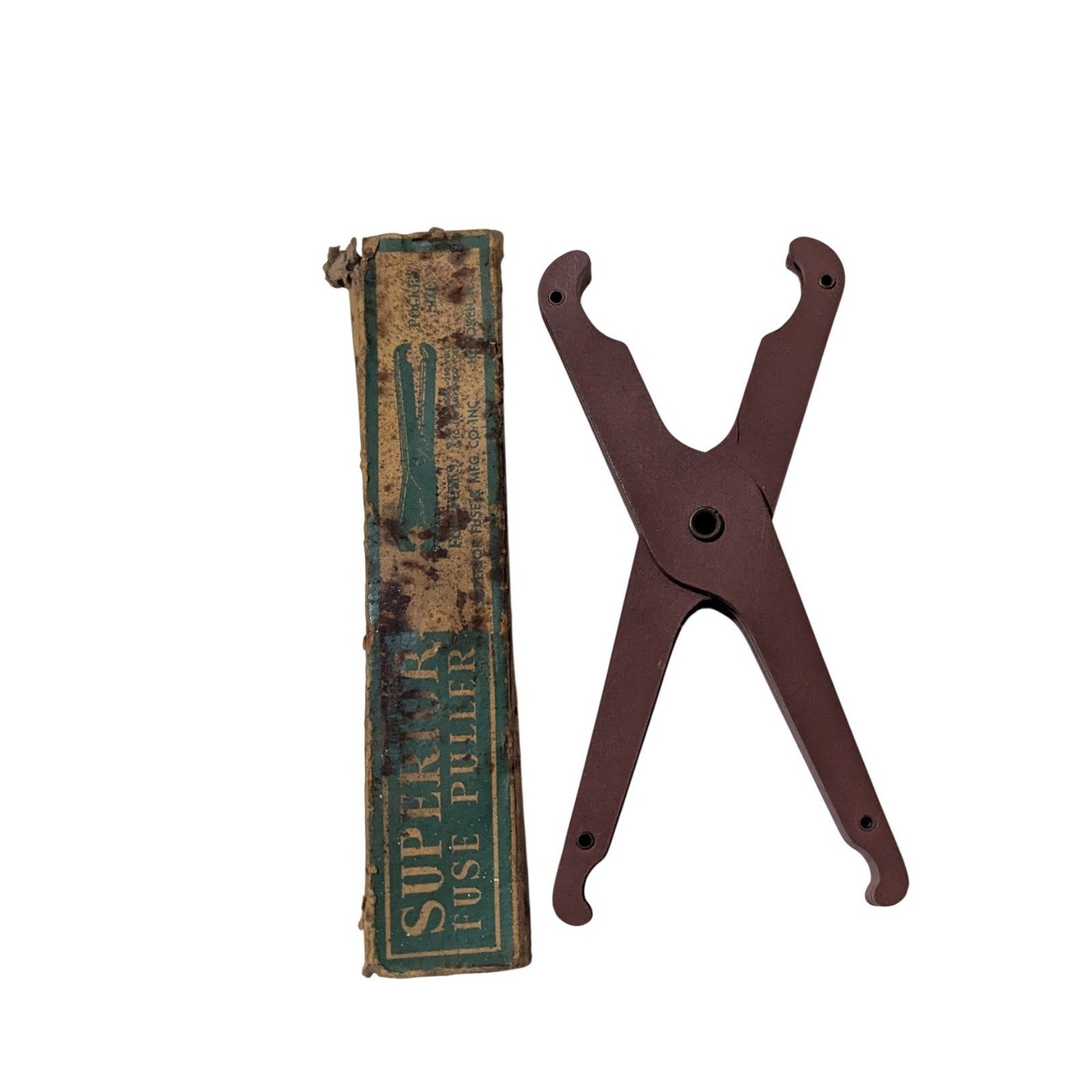 Vintage Superior Fuse Puller Pocket Size Tool Hoboken NJ Original Box 5 Inch