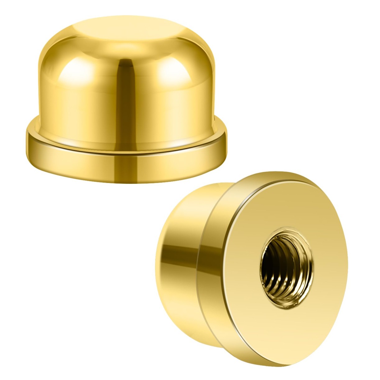 Dirvcp 2Pcs Retro Lampshade Decorative Lampshade Nuts with Double Threaded Screw