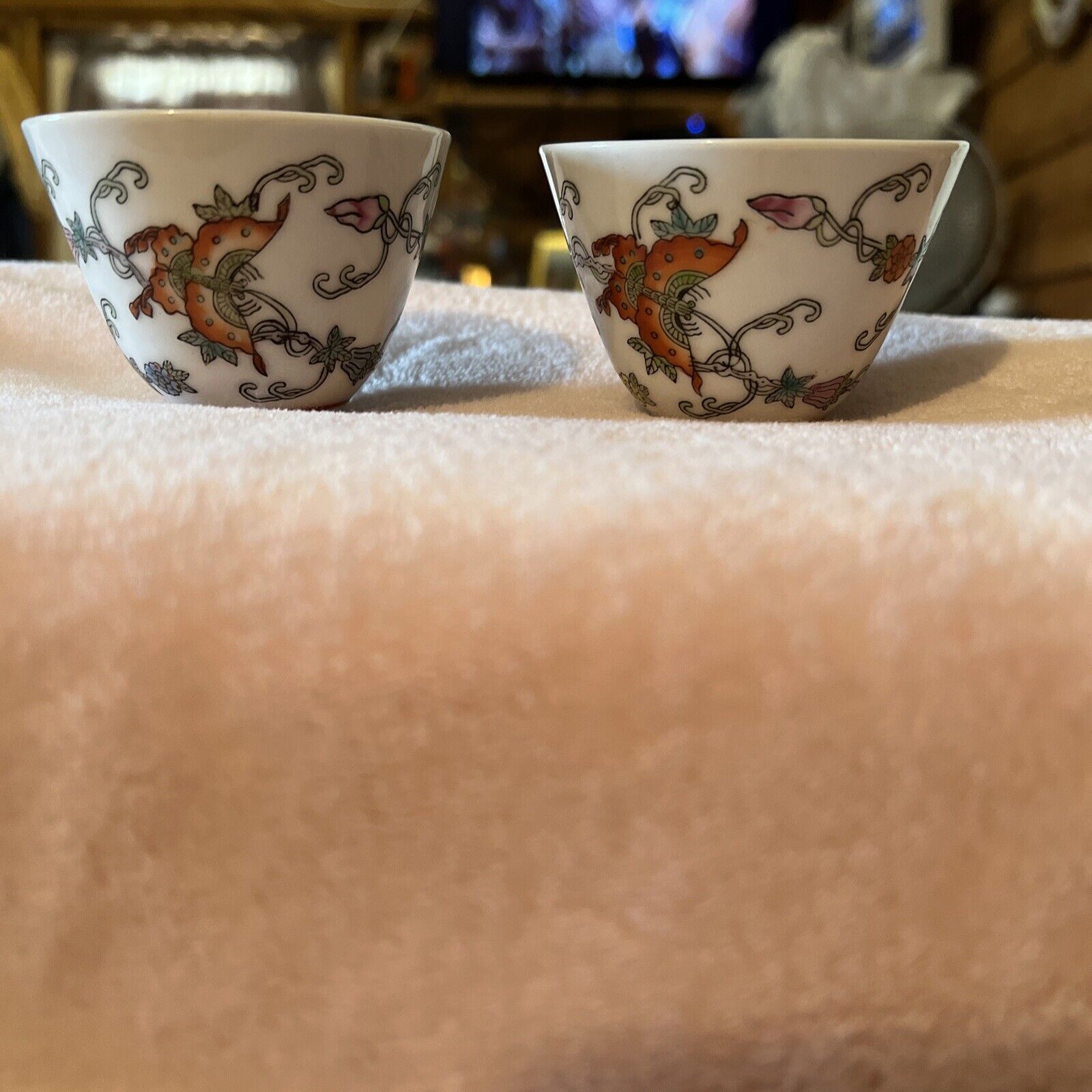 Vintage 1989’s  Chinese Teacups Butterfly 