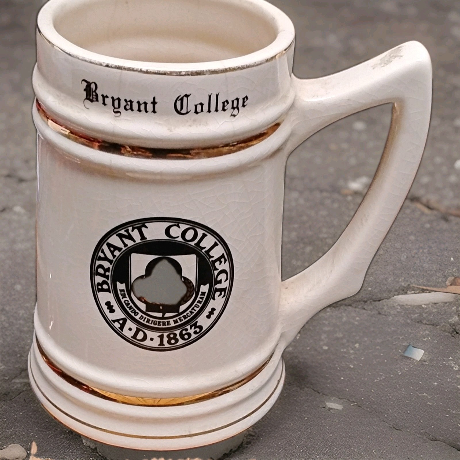 Vintage Bryant College R.I. Mug Beer Stein Made In USA Vintage Bryant College R.I. Mug Beer Stein Made In USA