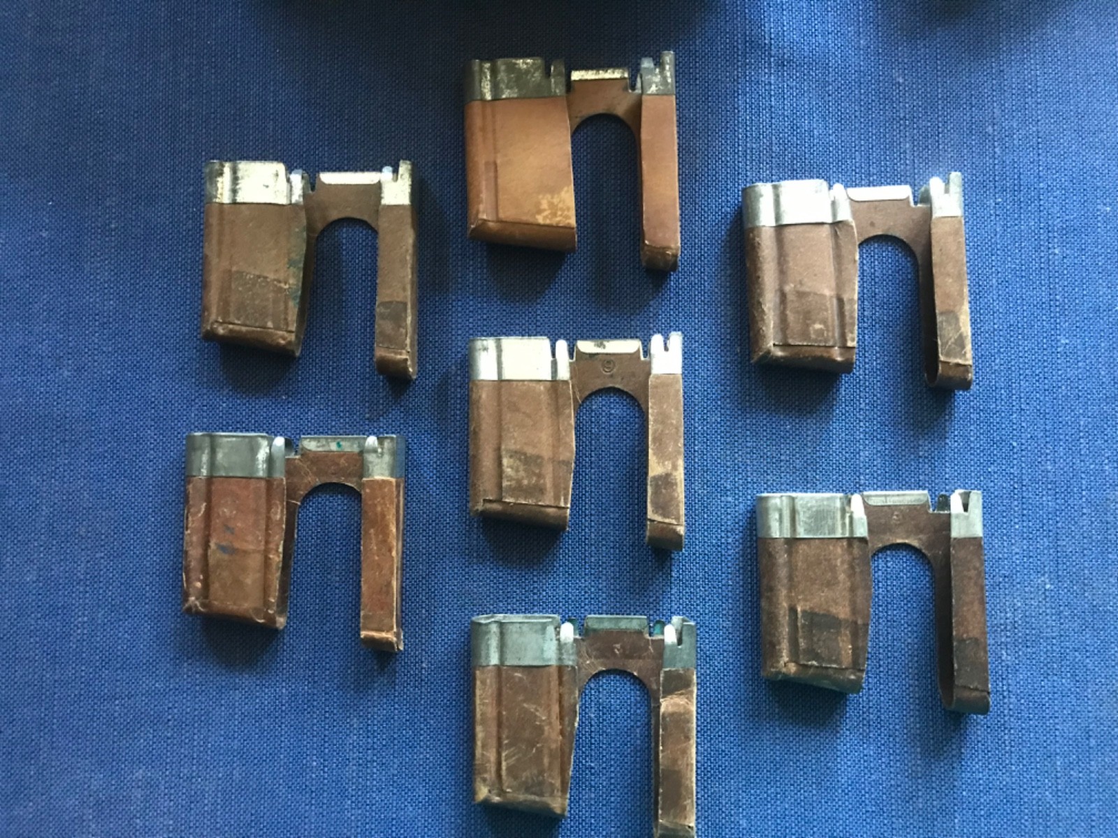 WWI/WWII Swiss K31 Schmidt Rubins brown Stripper Clips cal. 7.5X55 lot of 7