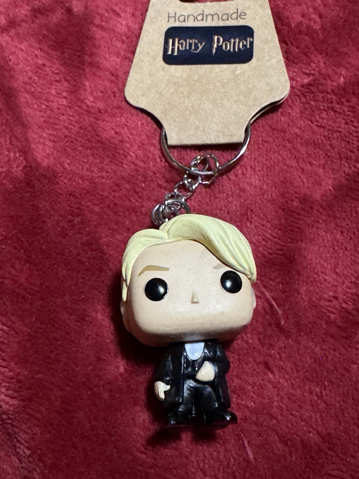 Handmade Harry Potter - Draco Malfoy in Yule Ball tuxedo Pocket Pop Keychain Handmade Harry Potter - Draco Malfoy in Yule Ball tuxedo Pocket Pop Keychain