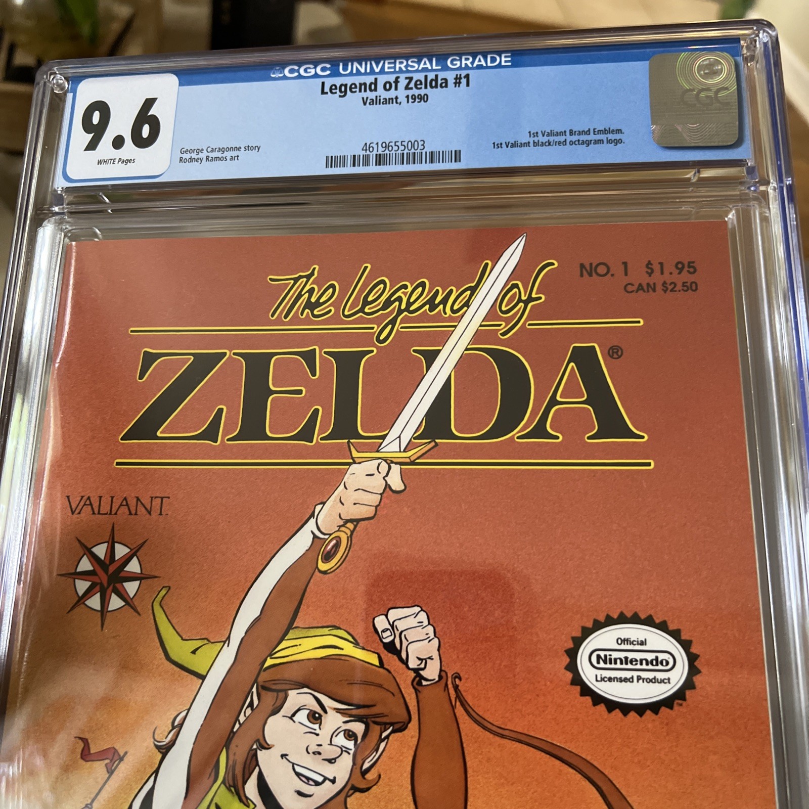 Legend Of Zelda #1 CGC 9.6 1st Print Valiant Comics RARE Nintendo Movie Coming Legend Of Zelda #1 CGC 9.6 1st Print Valiant Comics RARE Nintendo Movie Coming