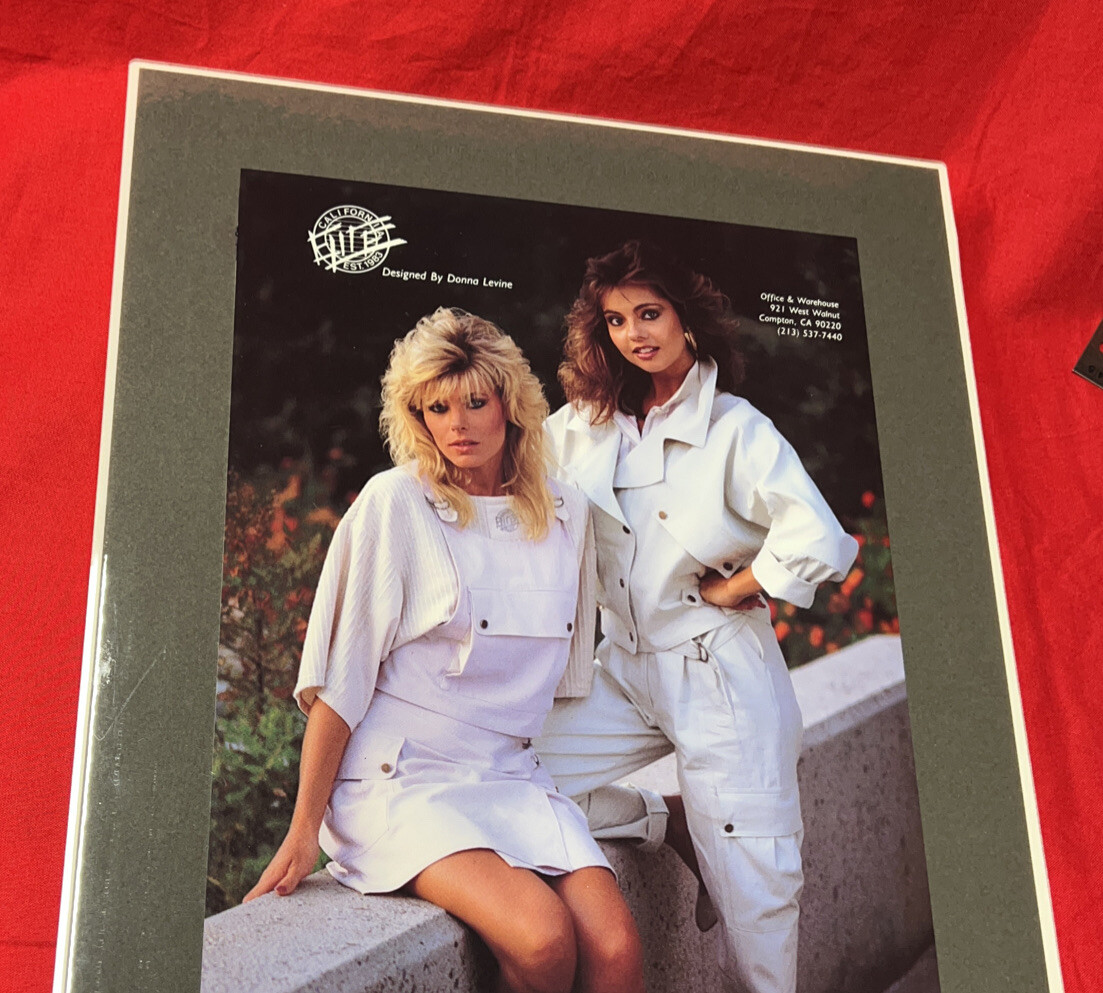 1980s Print Ad Laminated Photo Elite Clothing 1984 Fashion Poster Card 1980s Print Ad Laminated Photo Elite Clothing 1984 Fashion Poster Card