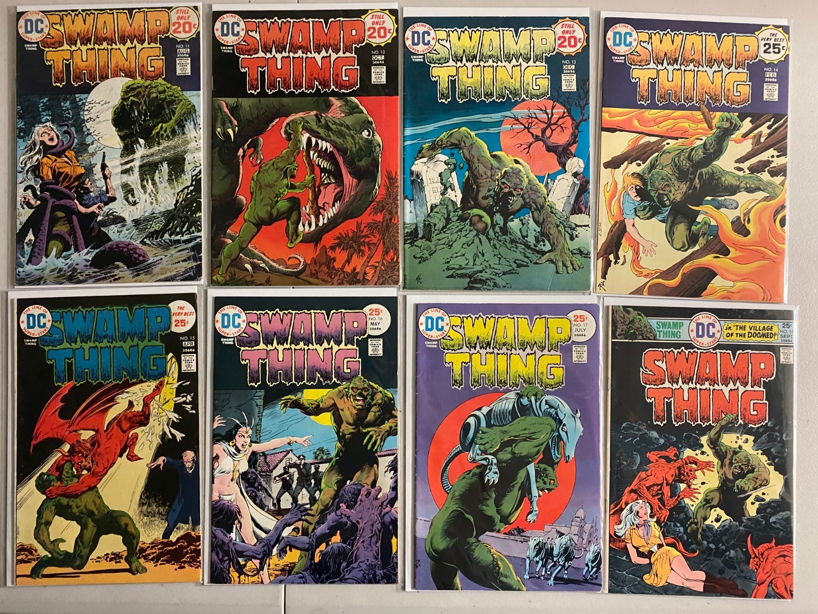 Swamp Thing lot #11-24 last issue of DC 1st (average 4.5 VG+) 10 diff (1974-'76) Swamp Thing lot #11-24 last issue of DC 1st (average 4.5 VG+) 10 diff (1974-'76)