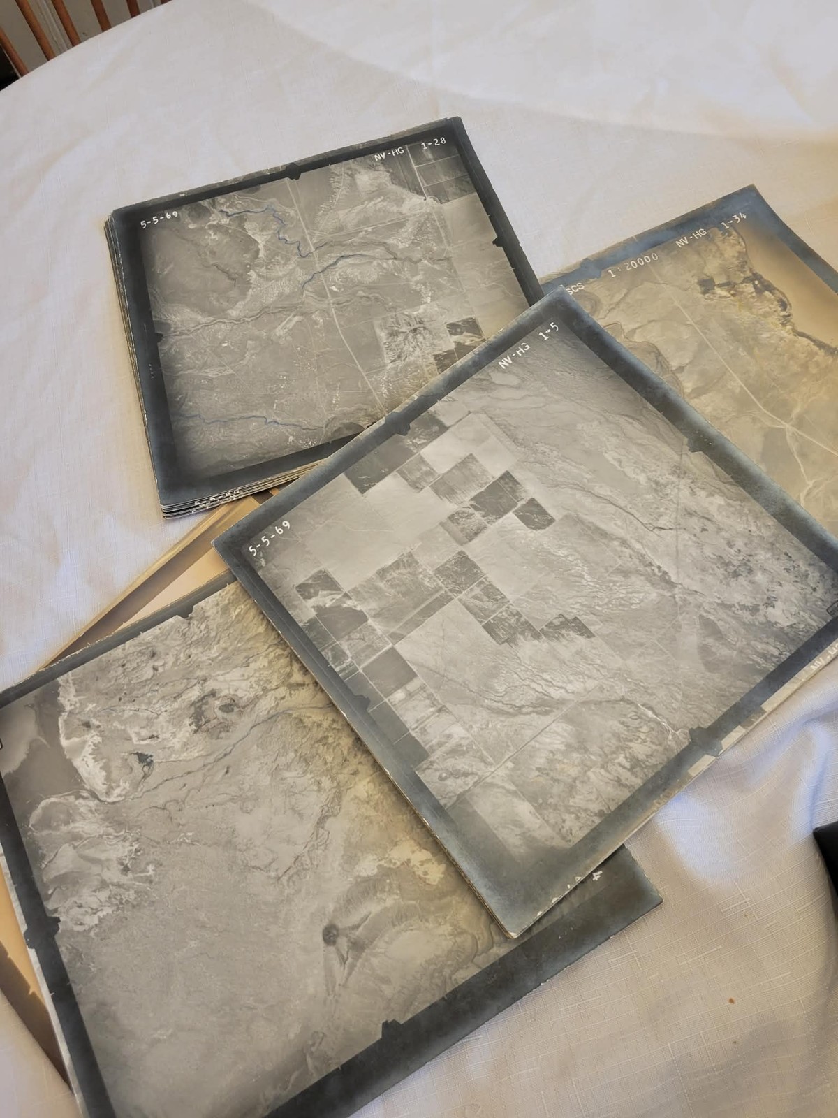 128 Vintage USDA Aerial Photographs 1950s 1960s Rare Survey Mapping Photo Lot