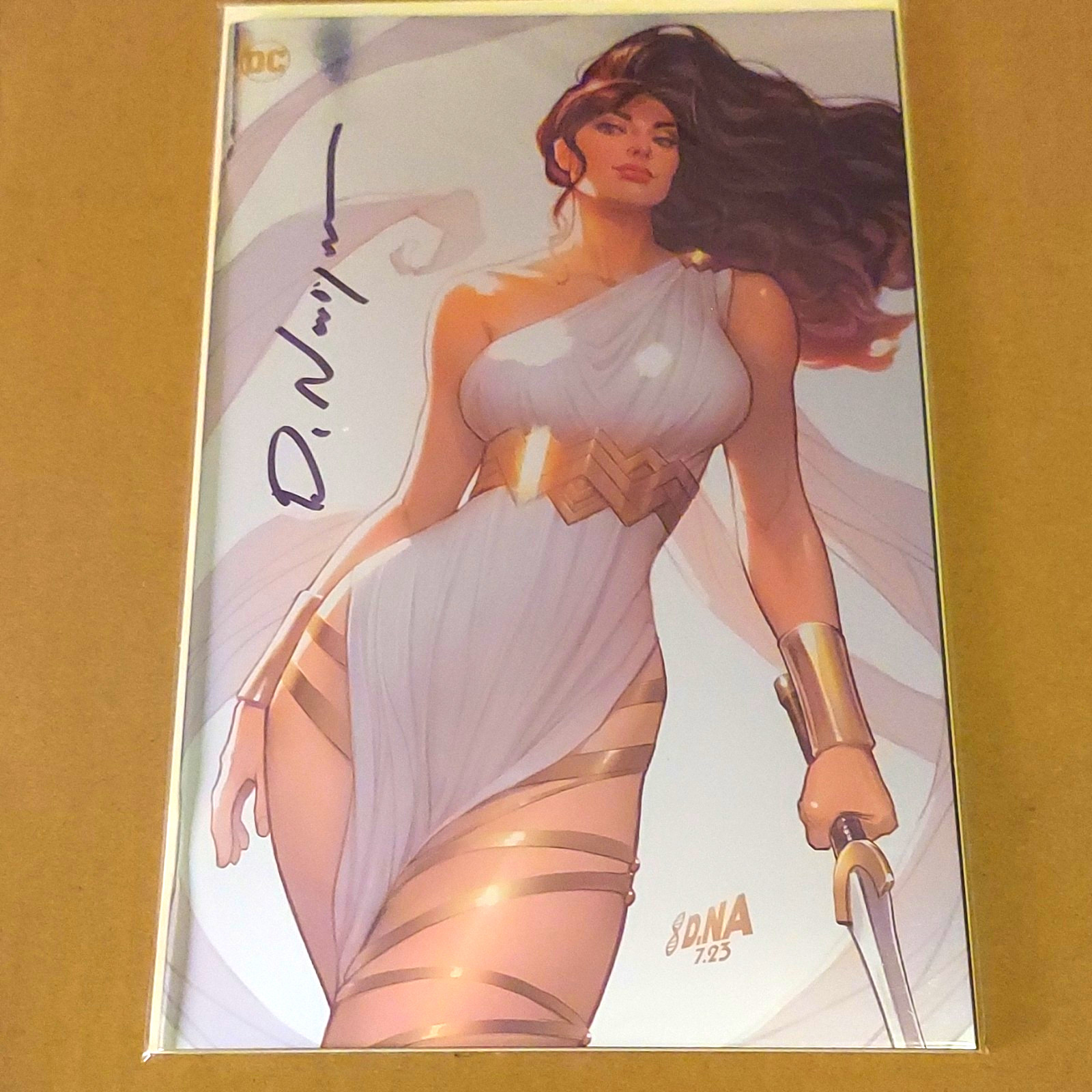 Wonder Woman #1 Virgin Foil Variant Cover Signed By David Nakayama w/COA RARE