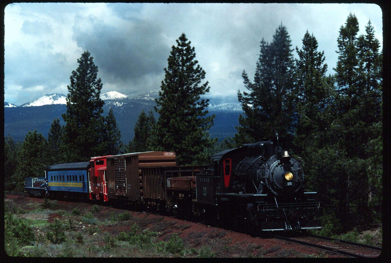 Original Rail Slide - MCR McCloud River RR 25+ McCloud CA 5-16-1998
