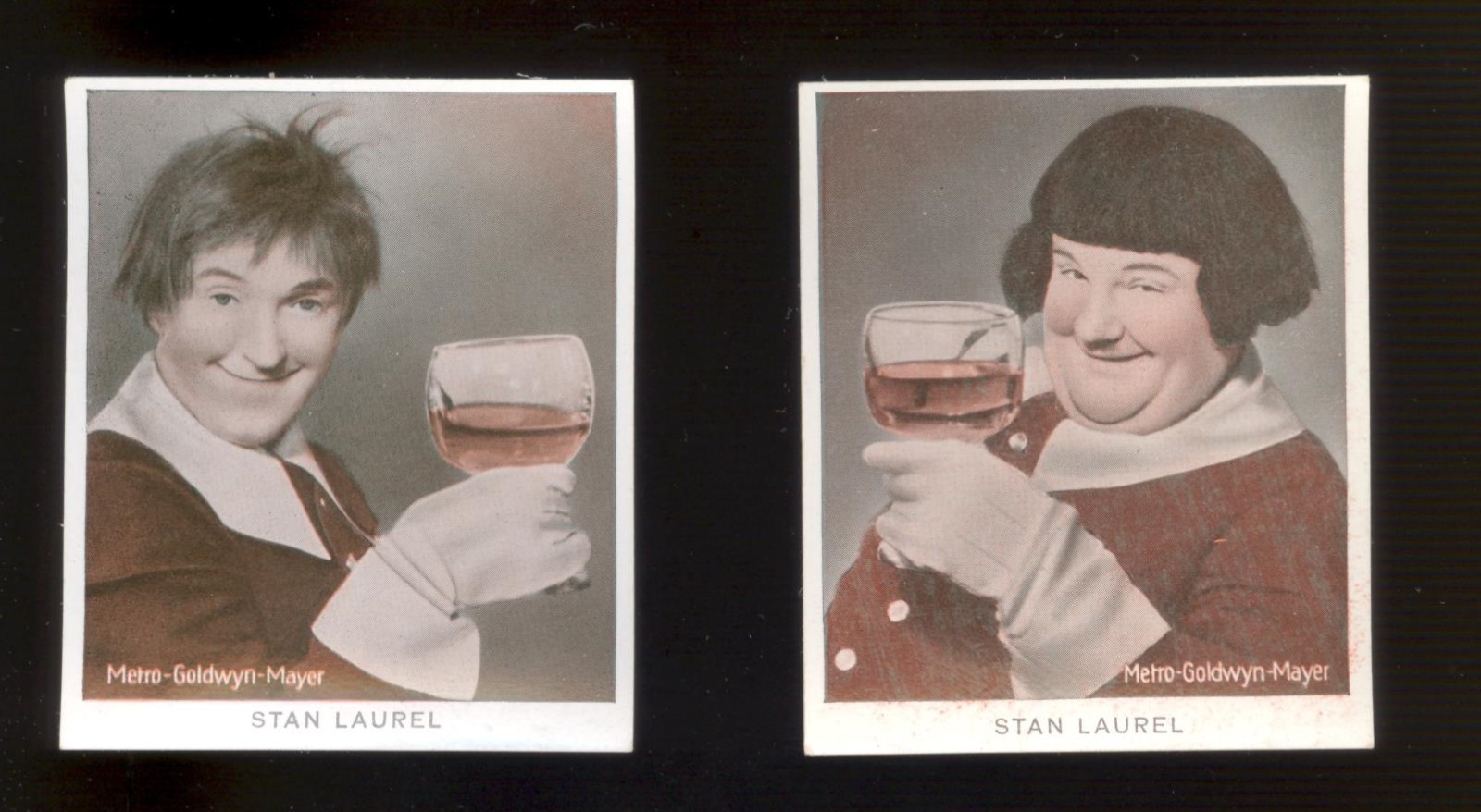 Stan Laurel Oliver Hardy 1930s Haus Bergmann German Film Star Cards #162 163