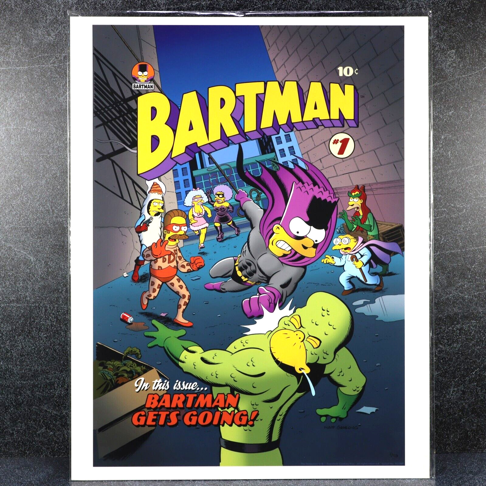 The Simpsons Bartman Fine Art Giclee LE 1/150 COA 20th Century Fox 17x22 Sealed The Simpsons Bartman Fine Art Giclee LE 1/150 COA 20th Century Fox 17x22 Sealed