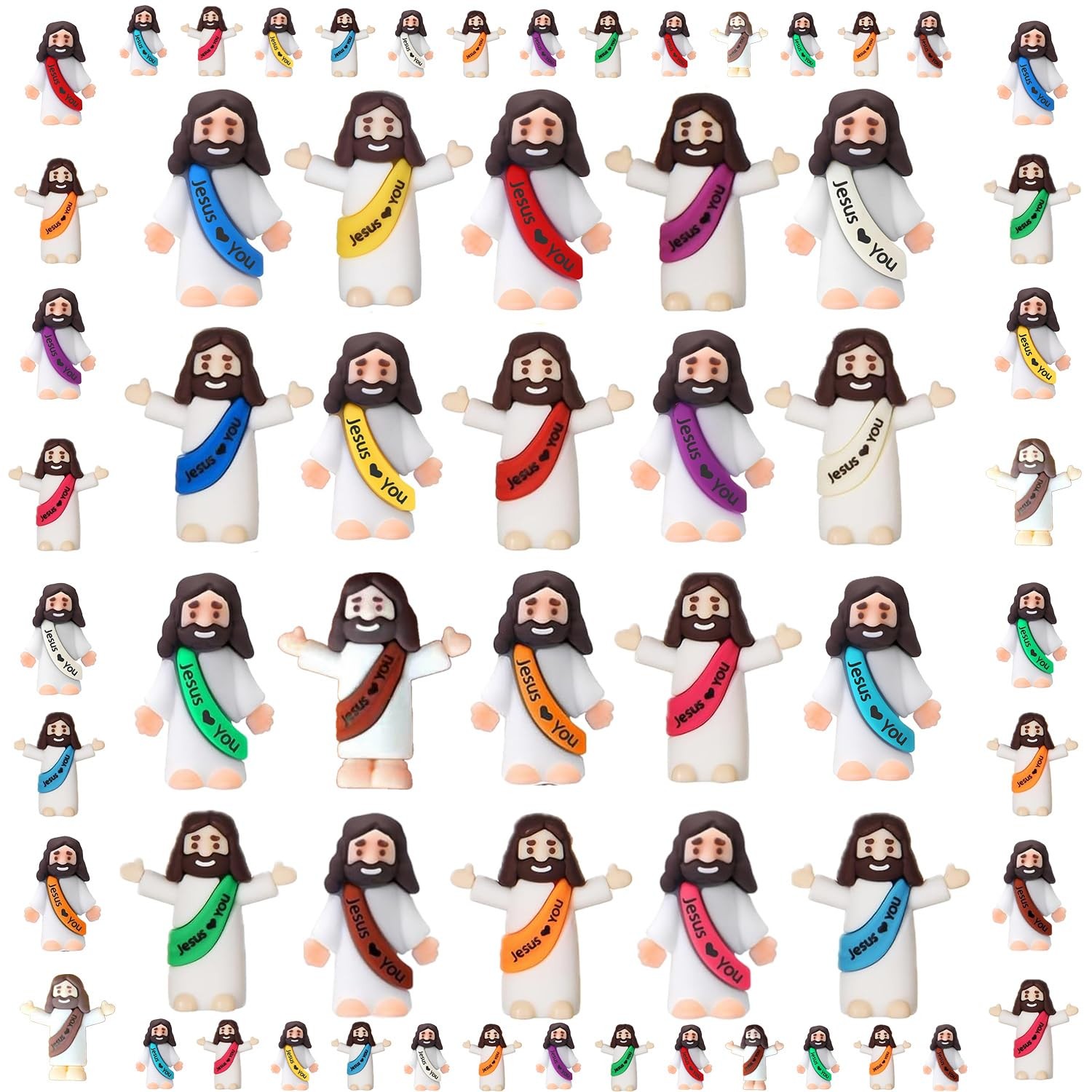 100 Bulk Miniature Jesus Collectible Figurines Little Jesus Figures 100 Bulk Miniature Jesus Collectible Figurines Little Jesus Figures