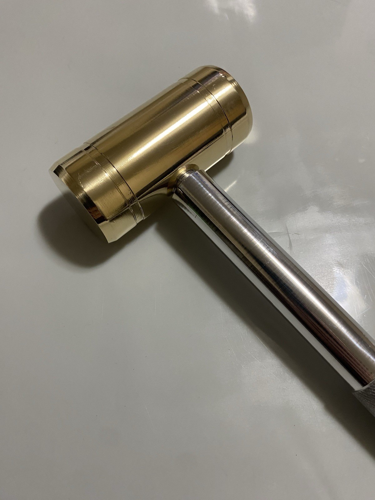2 lb Brass Hammer 3/4” Knurled Aluminum Handle 9.5” Non-Sparking Head
