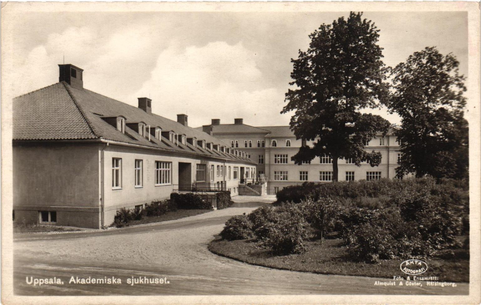 Uppsala Akademiska Sjukhuset Sweden RPPC Real Photo Postcard c1920s Uppsala Akademiska Sjukhuset Sweden RPPC Real Photo Postcard c1920s