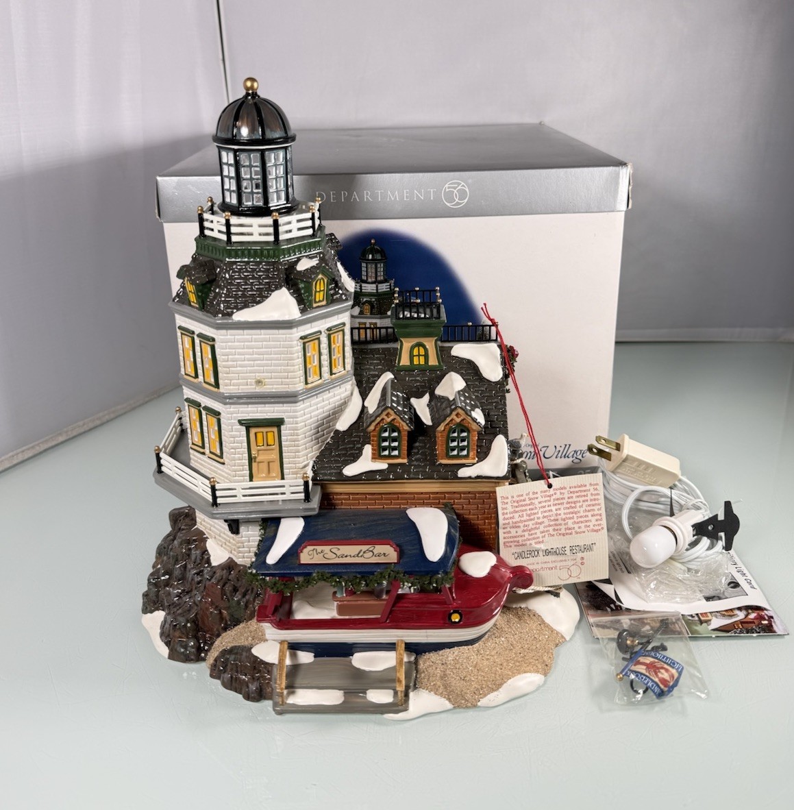 Dept 56 Candlerock Lighthouse Restaurant Limited Edition #55045 Complete NEW NOS