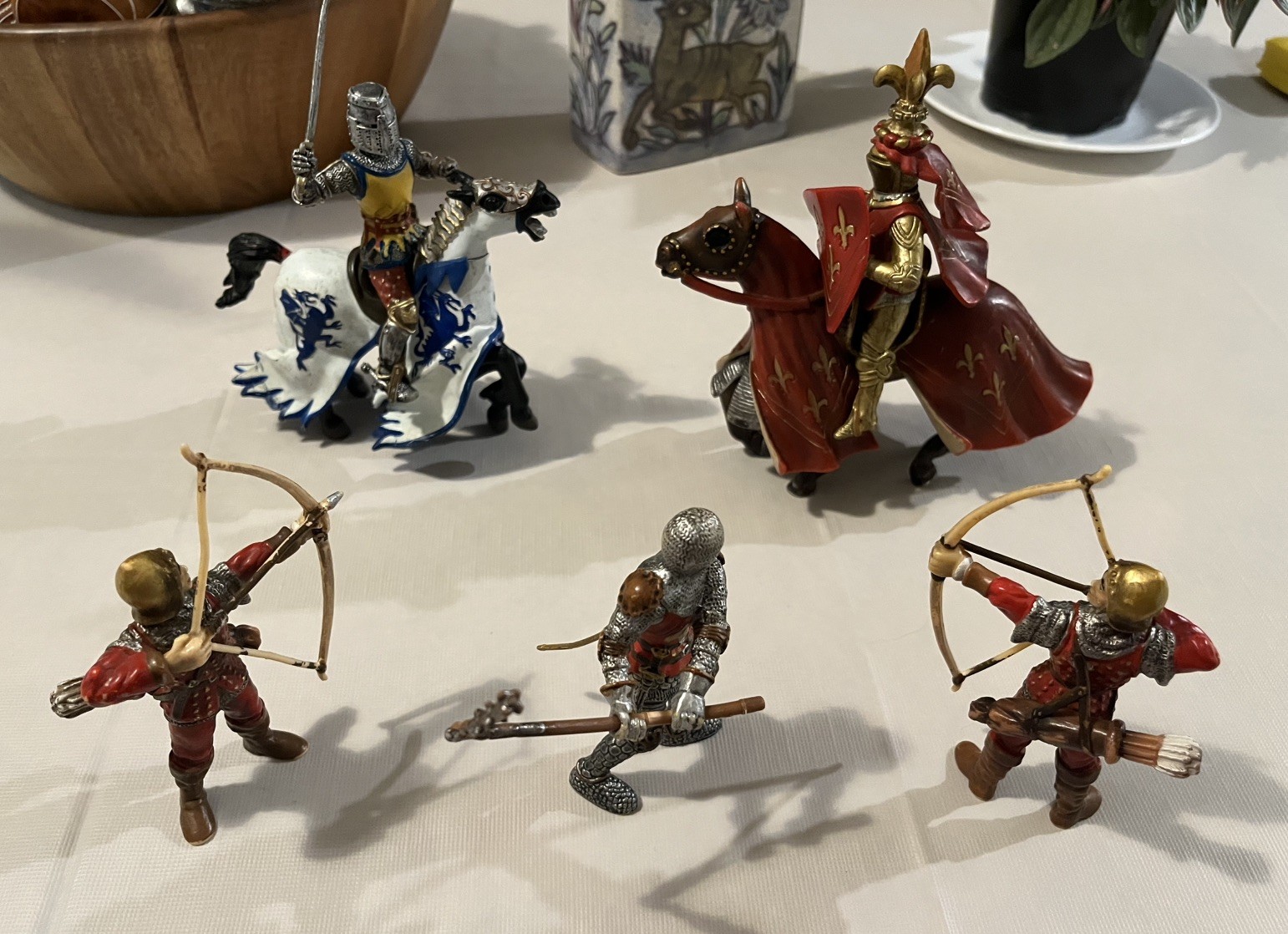 Lot of 7 2003 Schleich Germany Medieval Knight & Horse Figurines Lot of 7 2003 Schleich Germany Medieval Knight & Horse Figurines