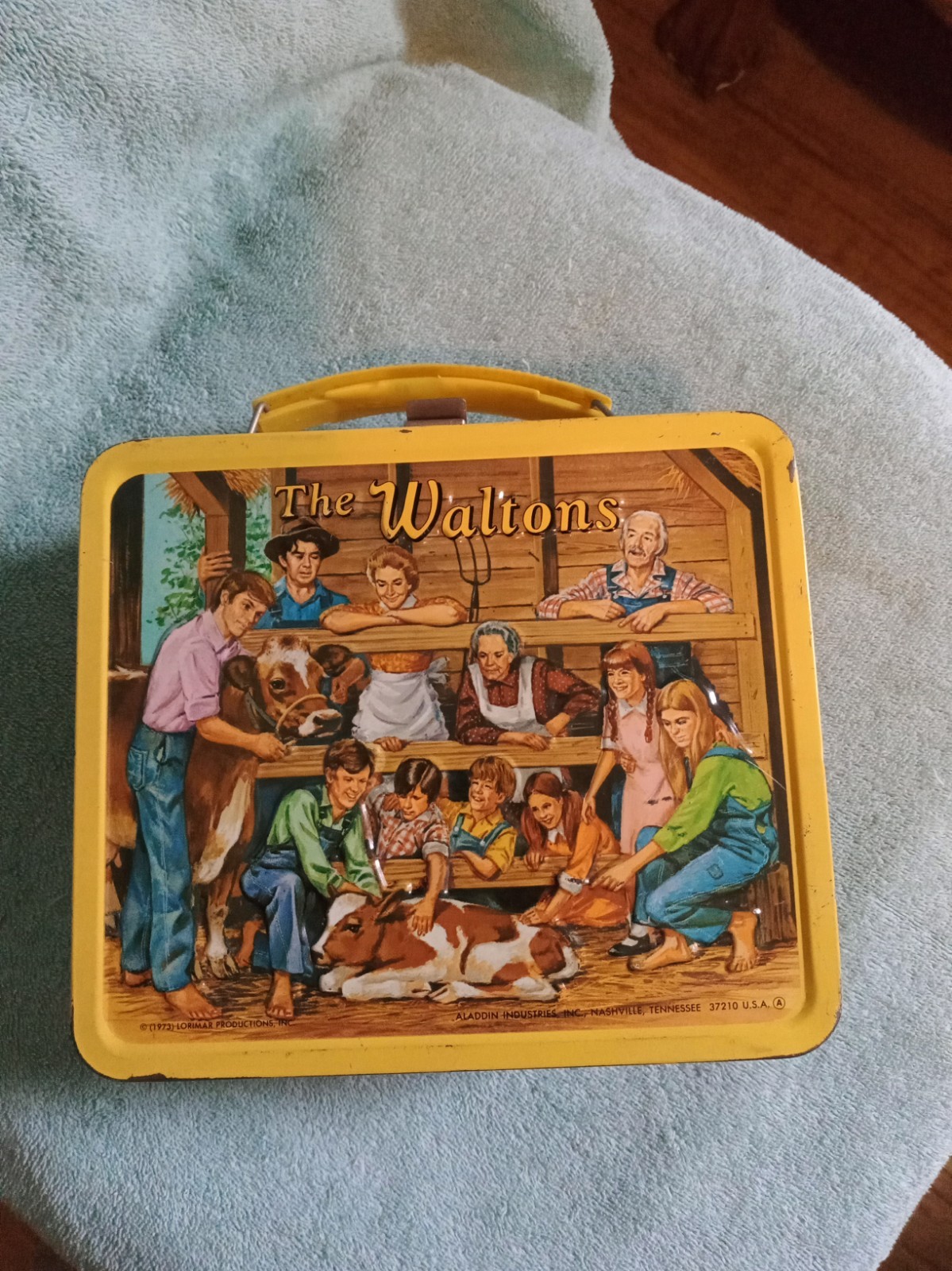 Vintage -The Waltons Metal Lunchbox And Thermos 1973 Awesome 8.5