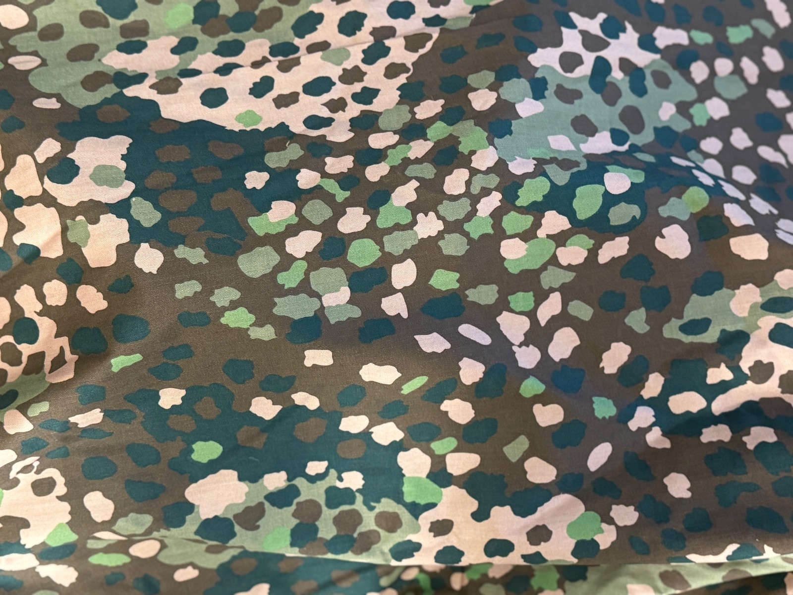 WWII German 44 Dot   / Pea Camo  Fabric Camo Material