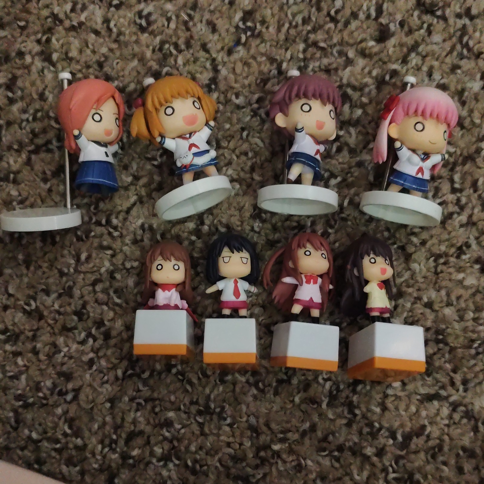 Lot of 9 Mini Chibi Tsubukore BOX Saki Achika