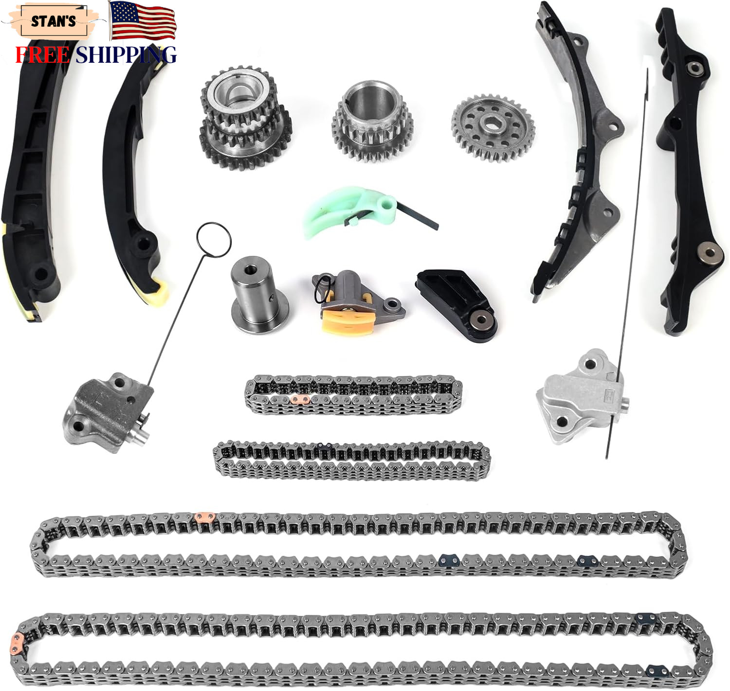 3.6 Pentastar Timing Chain Kit for Jeep Wrangler Grand Cherokee Dodge Ram 1500 8