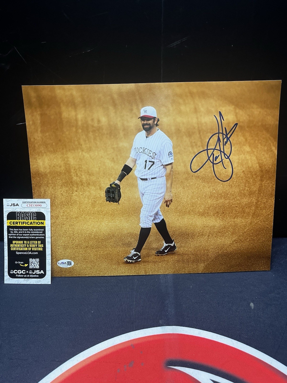 Todd Helton Autographed Colorado Rockies Signed 11x14 Photo JSA COA MLB￼
