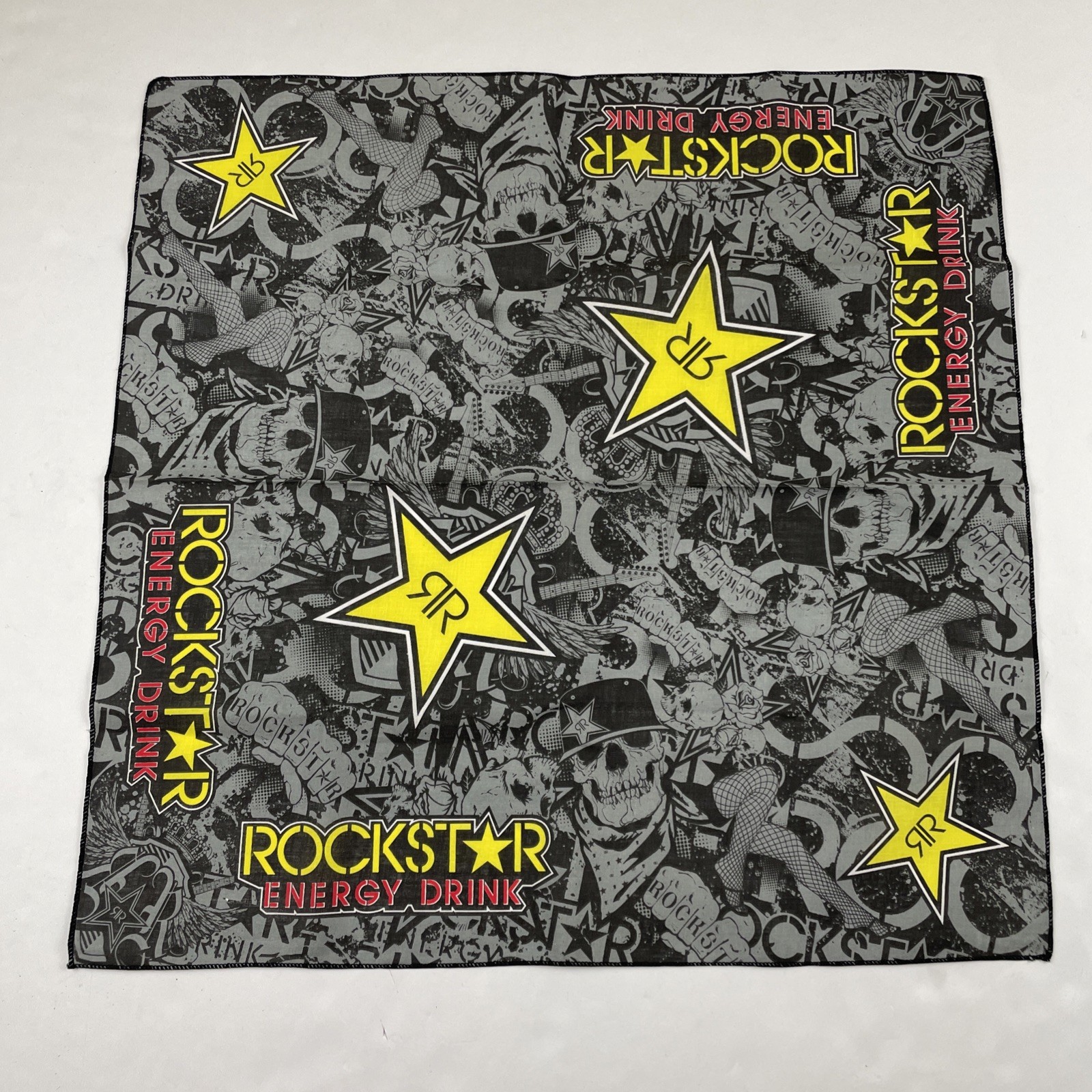 Rockstar Energy Drink Bandana Promotion Skeletons Rockstar Energy Drink Bandana Promotion Skeletons
