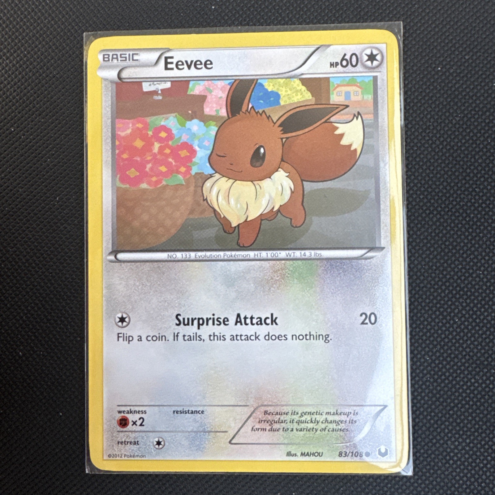 Pokemon Eevee 83/108 Dark Explorers MP 2012 Pokemon Eevee 83/108 Dark Explorers MP 2012