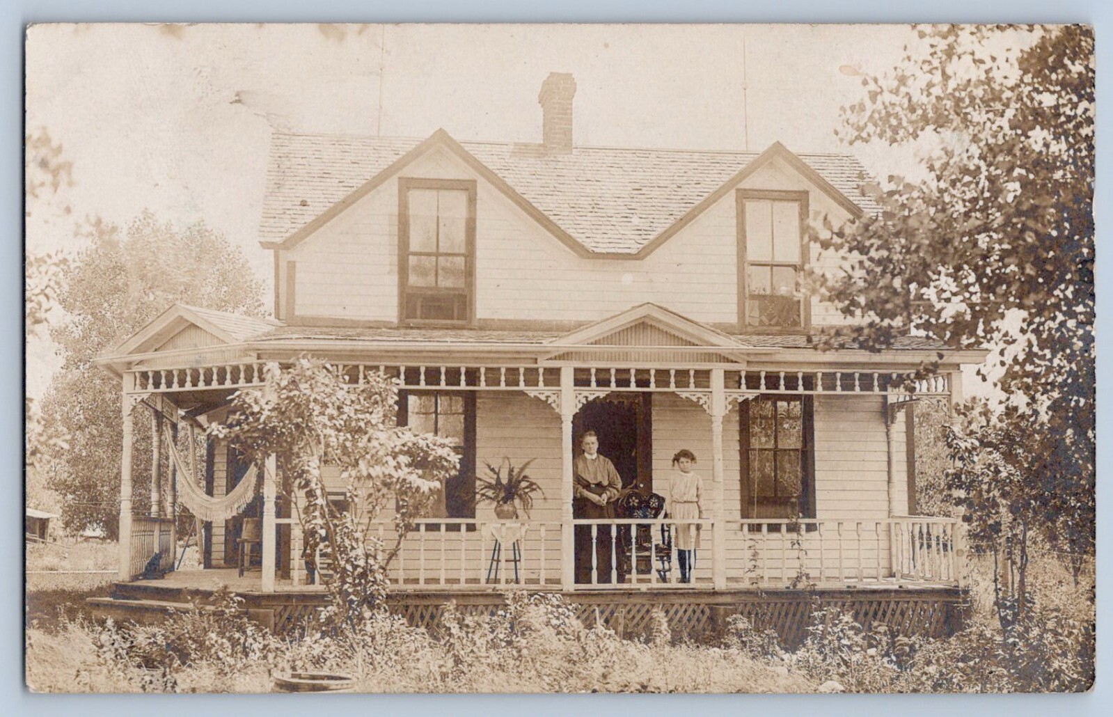 Colman South Dakota SD T.M. Gardner Home Real Photo Postcard RPPC 1909
