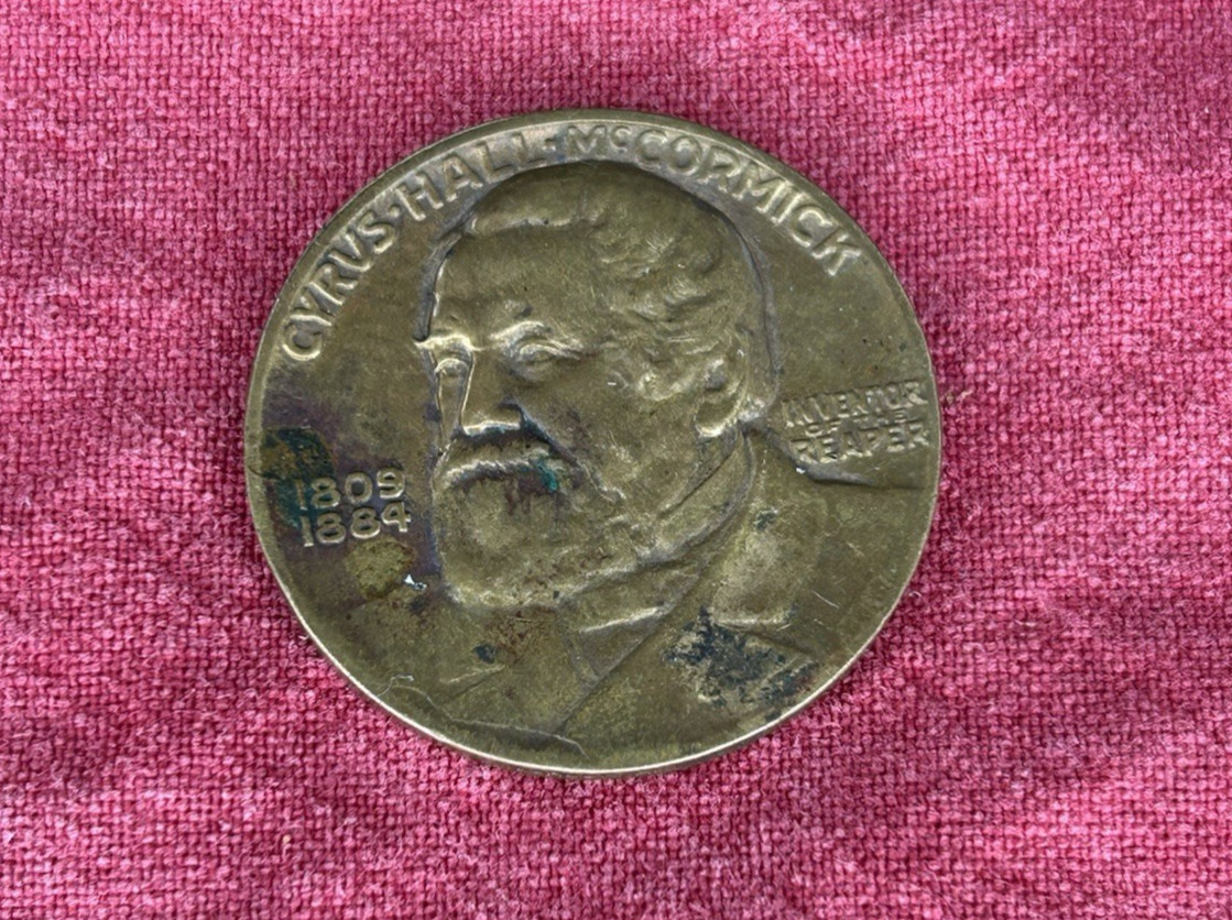 CYRUS HALL McCORMICK International Harvester Inventor of the Reaper Coin 1931
