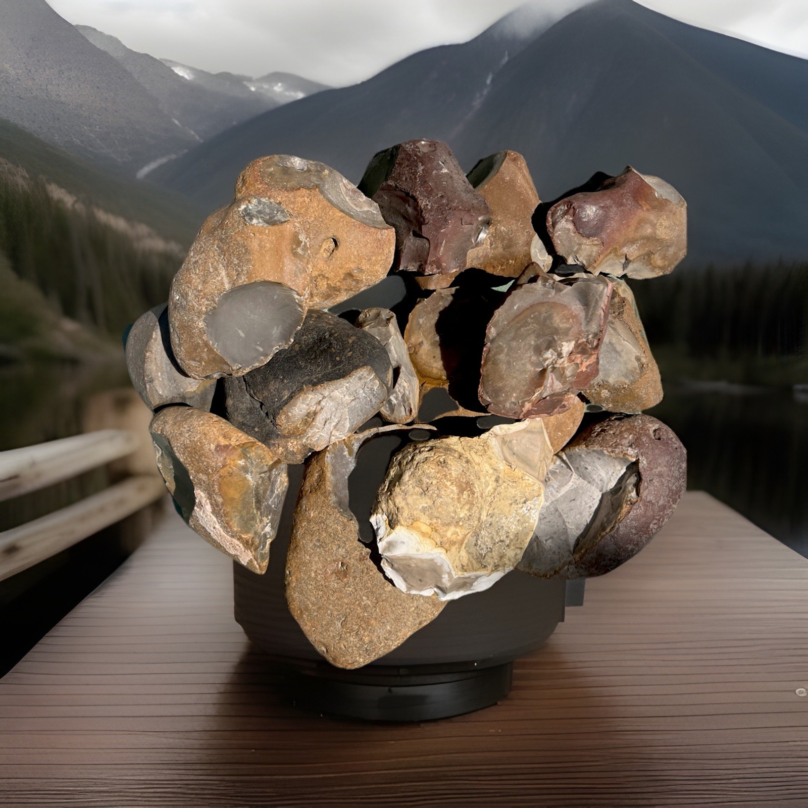 Heat Treated Texas High-Quality Flint Whole/ Partial Rock  knapping Nodes/20 lbs