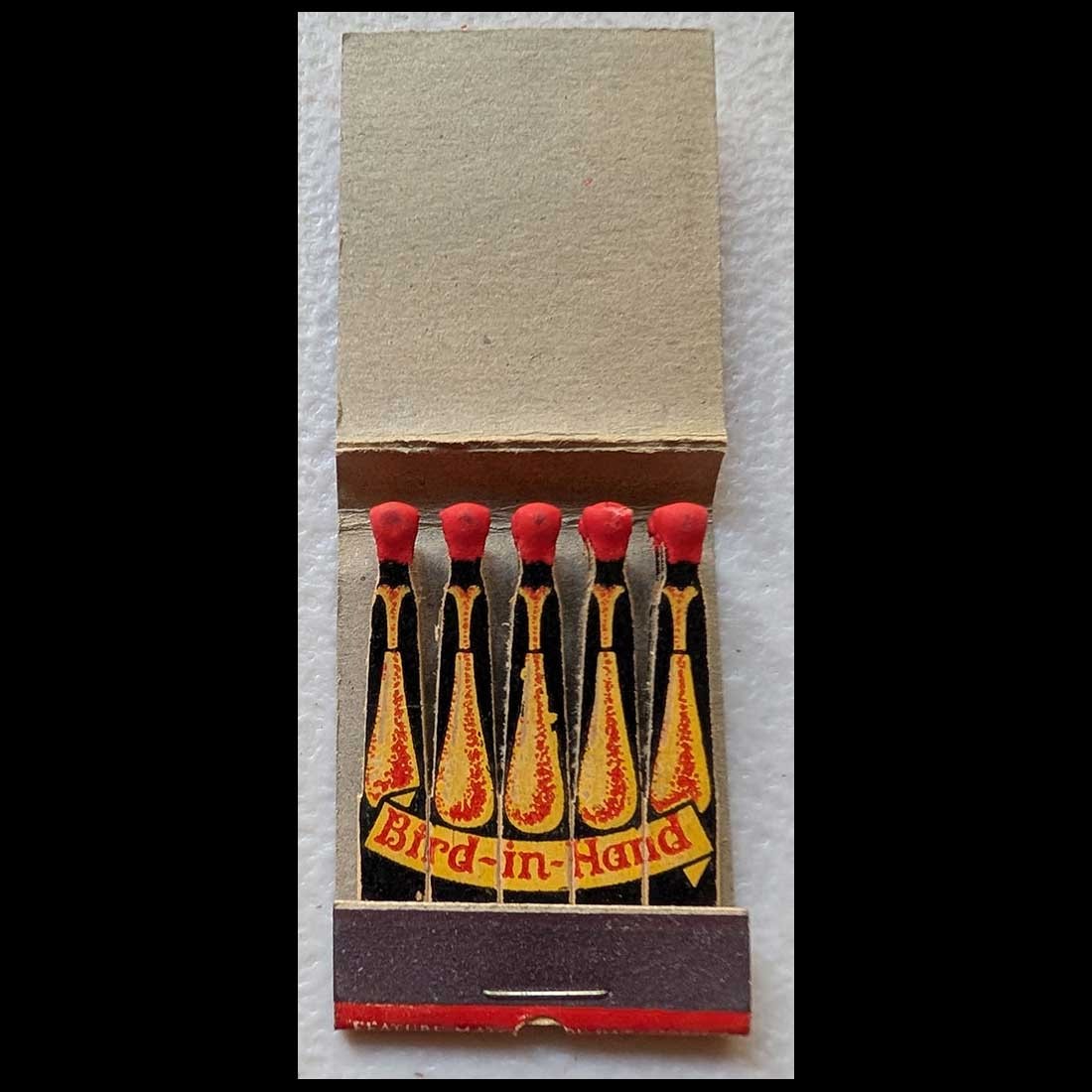 Feature Matchbook Full Book Bird-in-Hand New York City, NY Feature Matchbook Full Book Bird-in-Hand New York City, NY