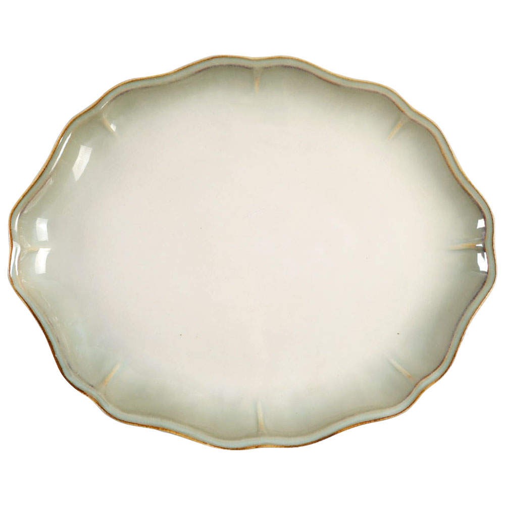 Better Homes and Gardens Simply Fluted Dillweed Oval Serving Platter 9060706