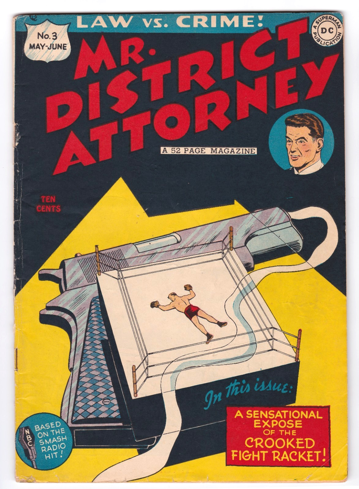 Mr. District Attorney #3 May-June 1948 Comic Book - DC Comics
