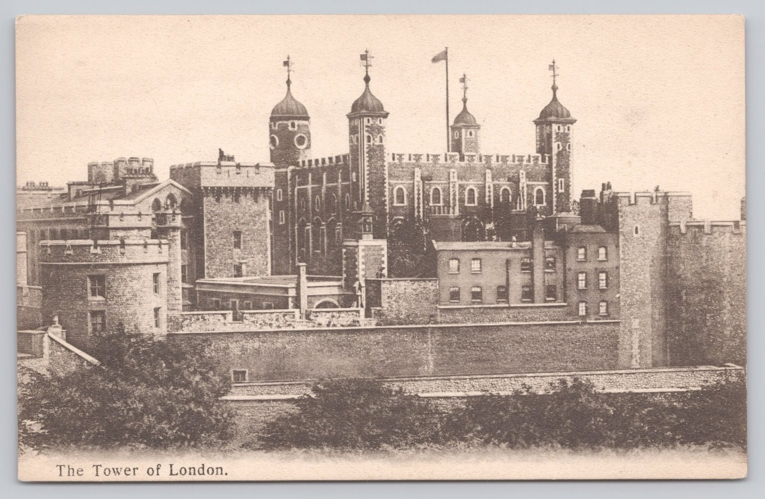 Vintage Tower of London Postcard by J.J. Samuel\'s, Early 1900s