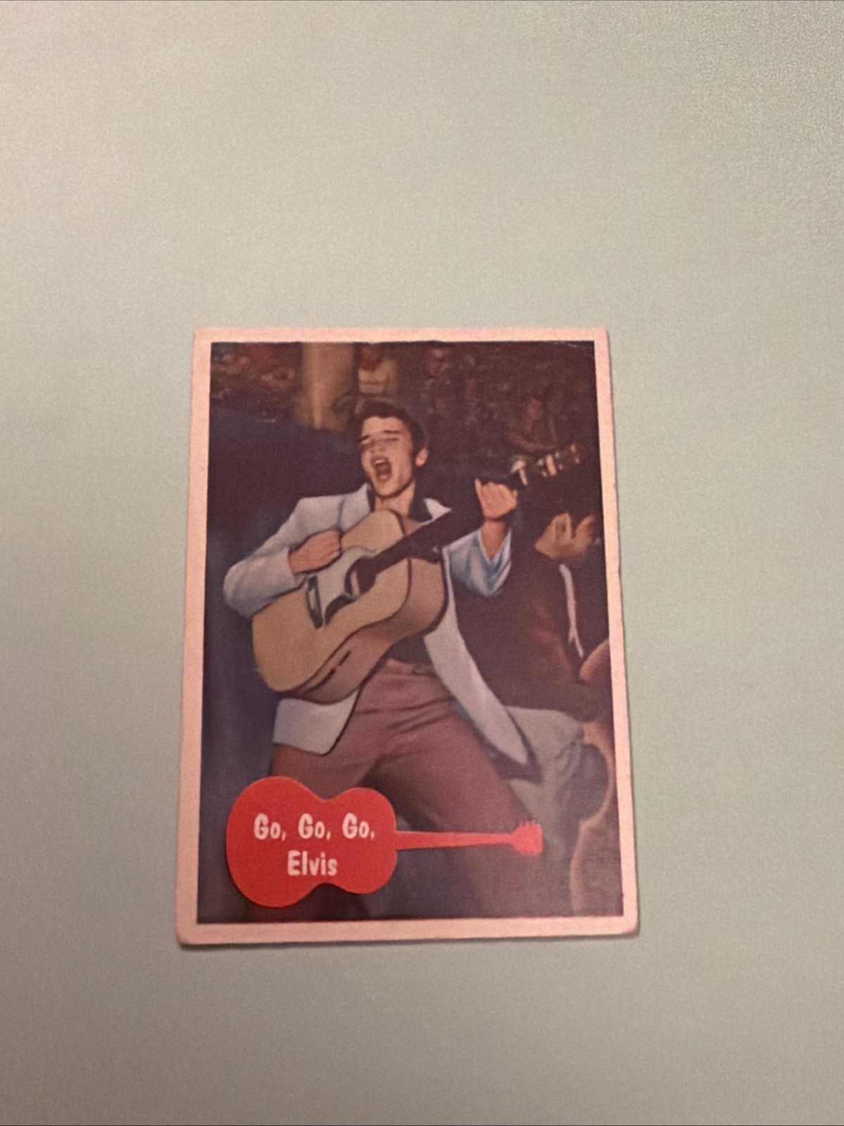 ORIGINAL 1956 TOPPS ELVIS PRESLEY CARD #1 ROOKIE CARD GO, GO, GO, ELVIS