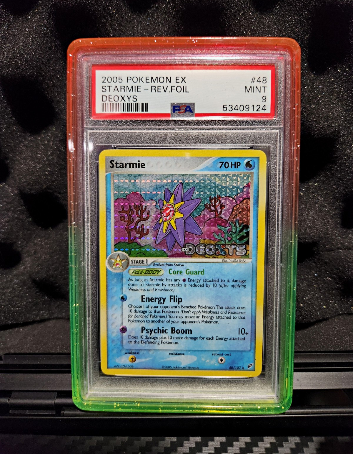 2005 Pokémon EX Deoxys Starmie #48 Reverse Foil PSA 9 English Low Pop 38 