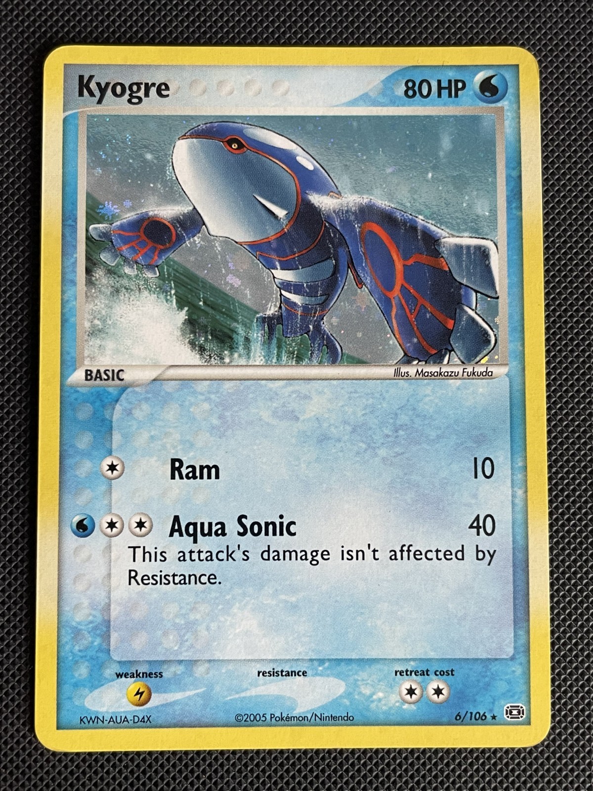 Pokemon Kyogre 6/106 Emerald LP
