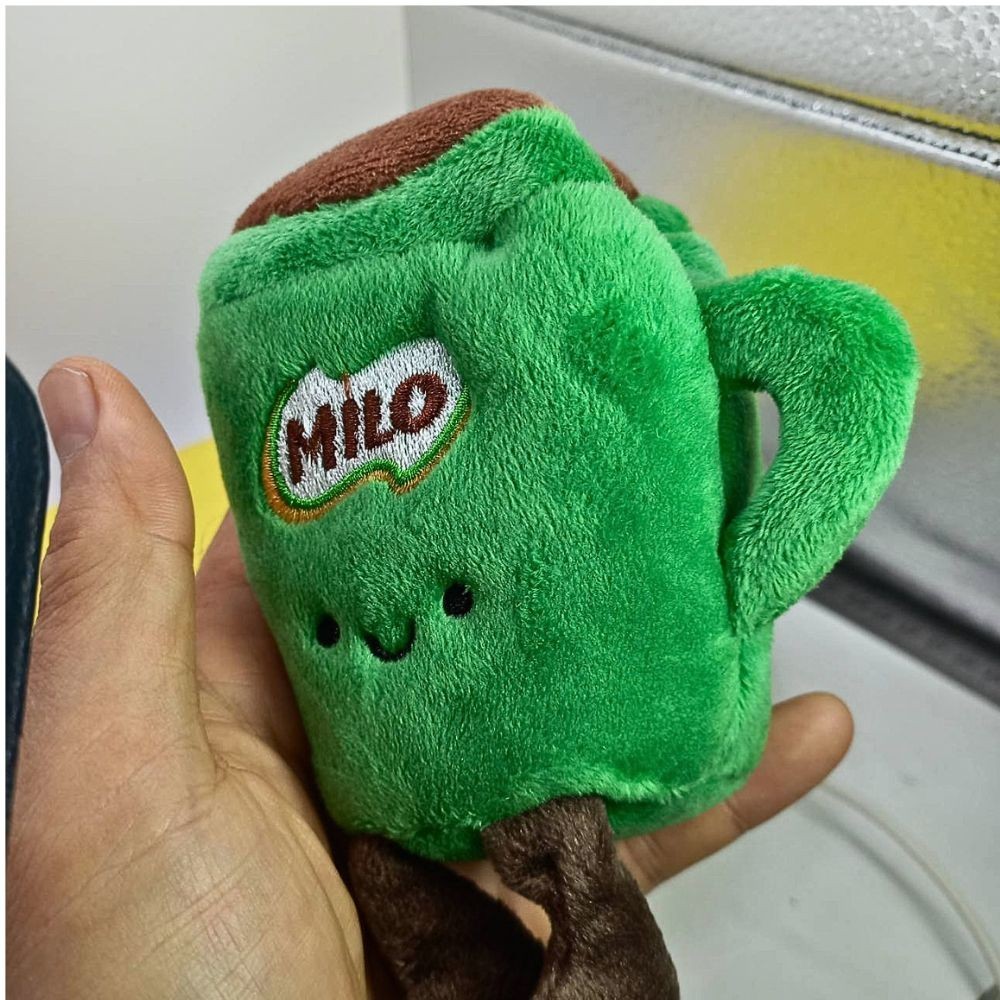 Milo Cup Limited Edition Plush & Eco-Bag Exclusive Doll & Bag Hanger Collectible Milo Cup Limited Edition Plush & Eco-Bag Exclusive Doll & Bag Hanger Collectible
