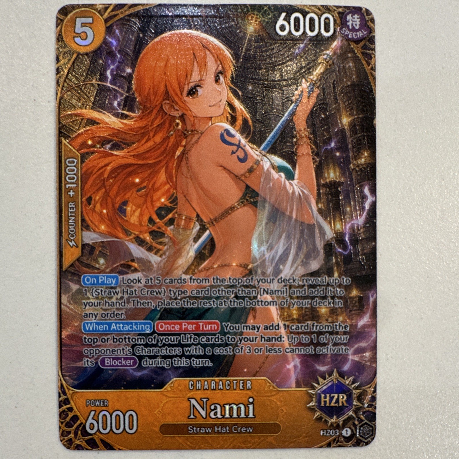 One Piece CCG Alternate Art Nami OP01-016 PRB01 PSA 10 Japanese Manga