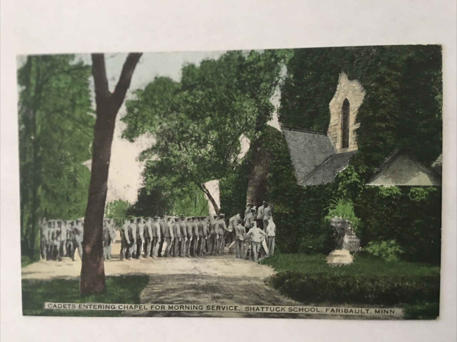 Shattuck School Faribault Minnesota 1908 To Mankato Antique Postcard