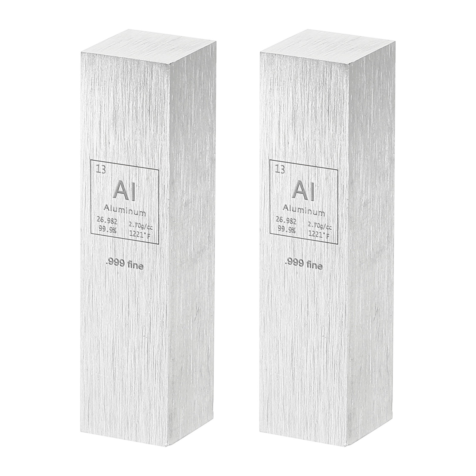 2Pcs Aluminum Cube 0.5x0.5x2\ 2Pcs Aluminum Cube 0.5x0.5x2\
