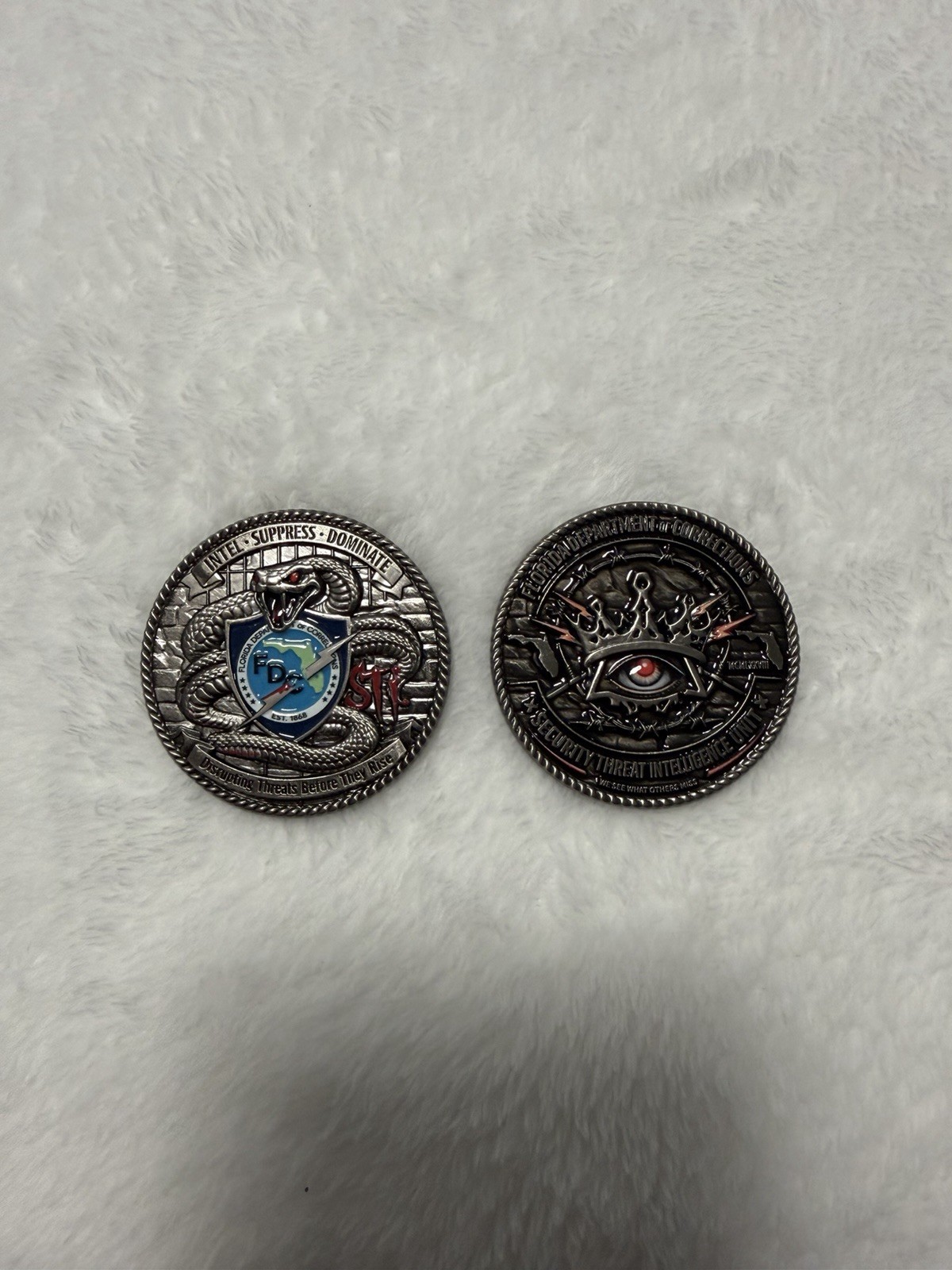 Florida DOC Security Threat intelligence Unit Coin “we See What Others Miss” Florida DOC Security Threat intelligence Unit Coin “we See What Others Miss”