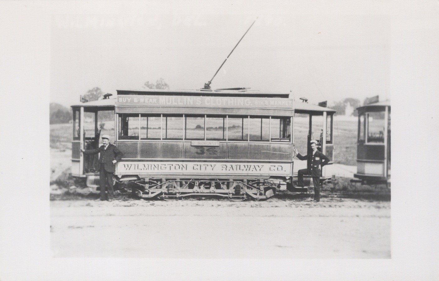 Wilmington City Railway DE Trolley 34 Burgoyne St 1900s - RPPC Photo Postcard