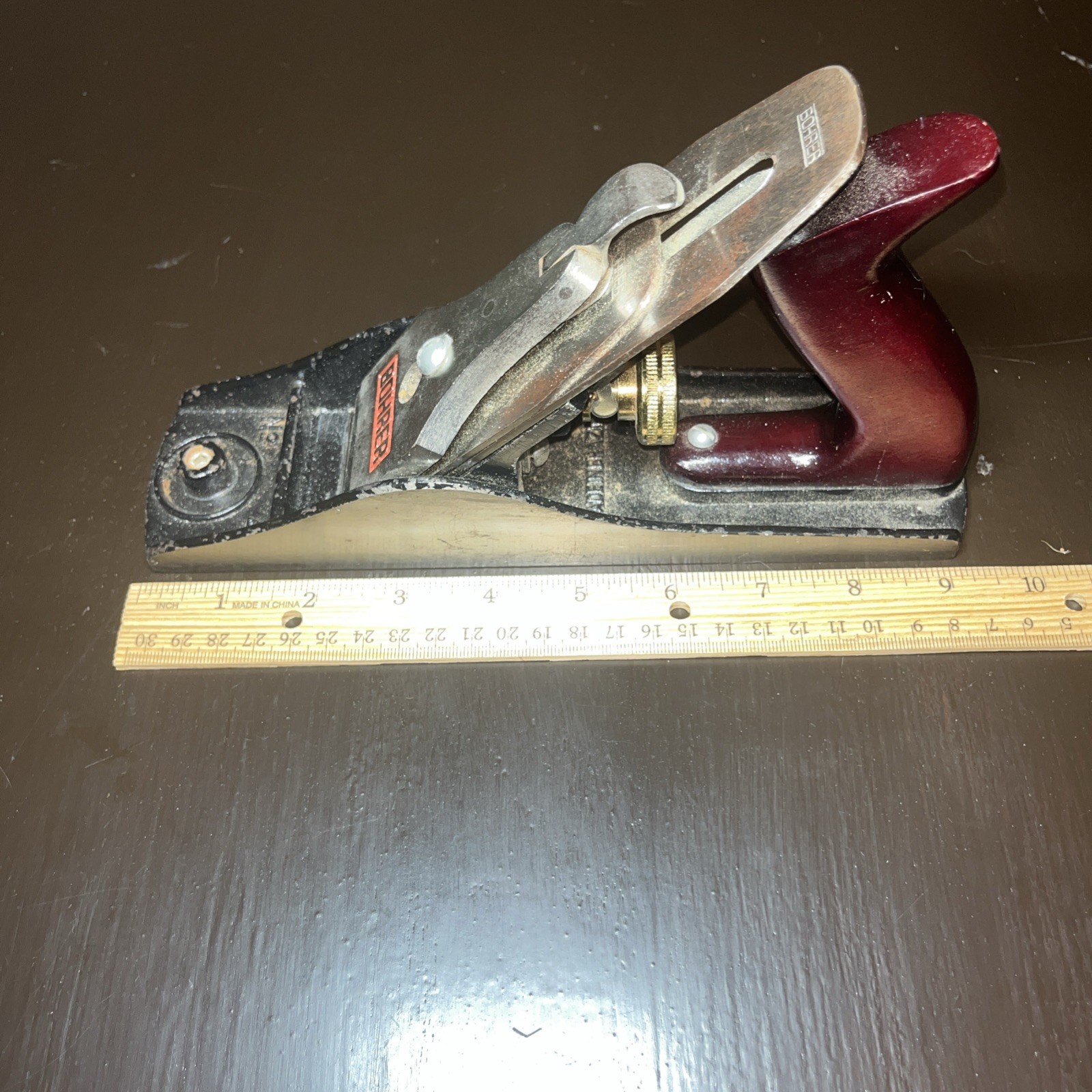 VINTAGE BOHRER WOOD BENCH PLANE Tool NO 4 Great Condition Retired Rare VINTAGE BOHRER WOOD BENCH PLANE Tool NO 4 Great Condition Retired Rare