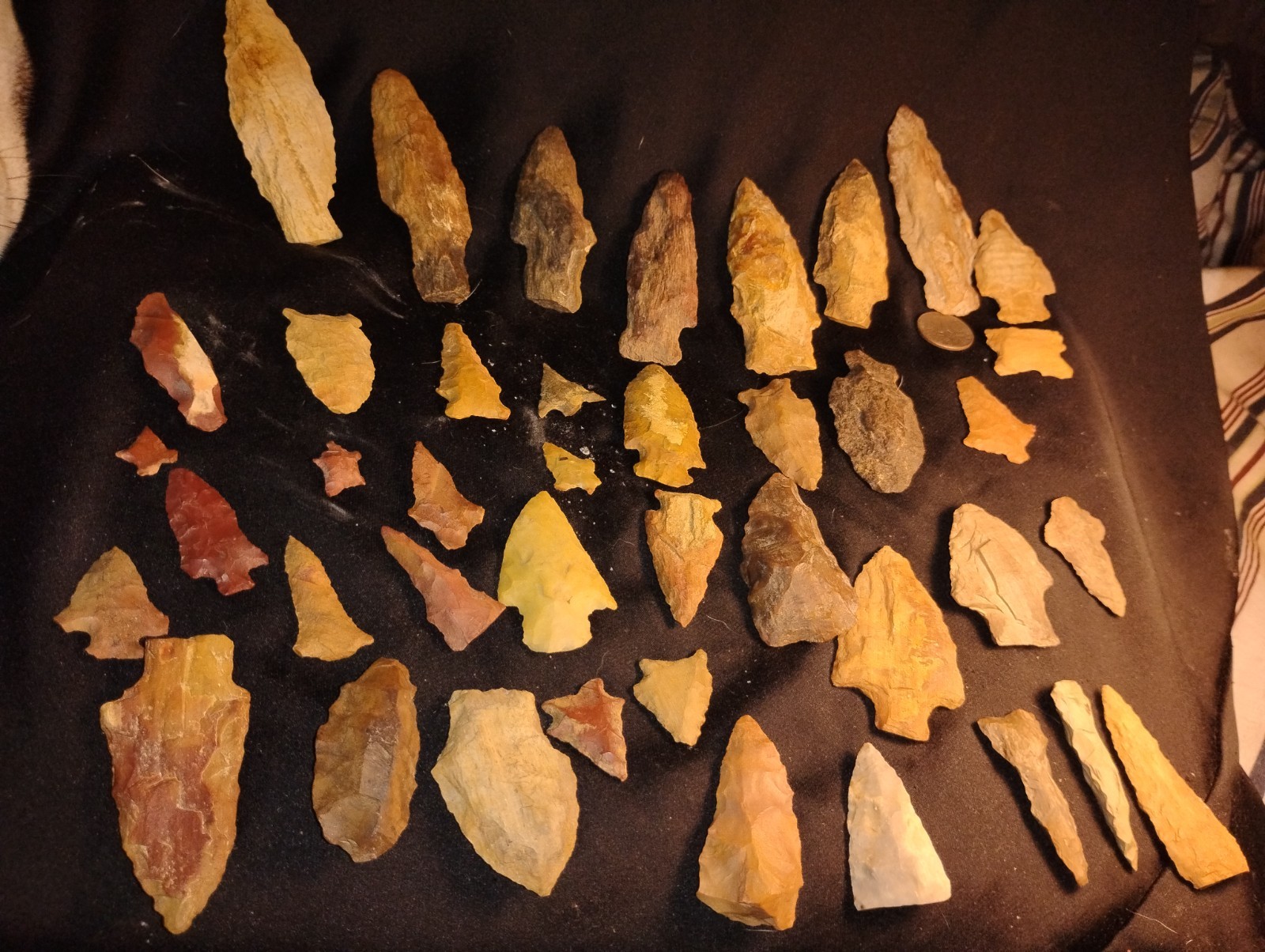 beautiful deep east Texas authentic arrowheads
