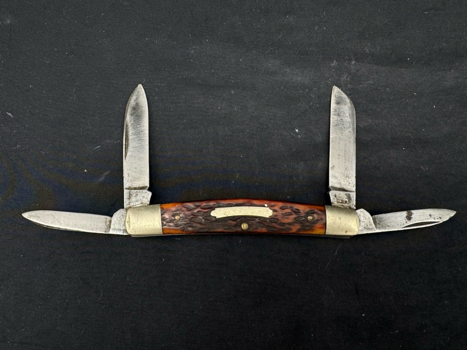 Vintage Boker 6007 USA 4 Blade Congress Knife