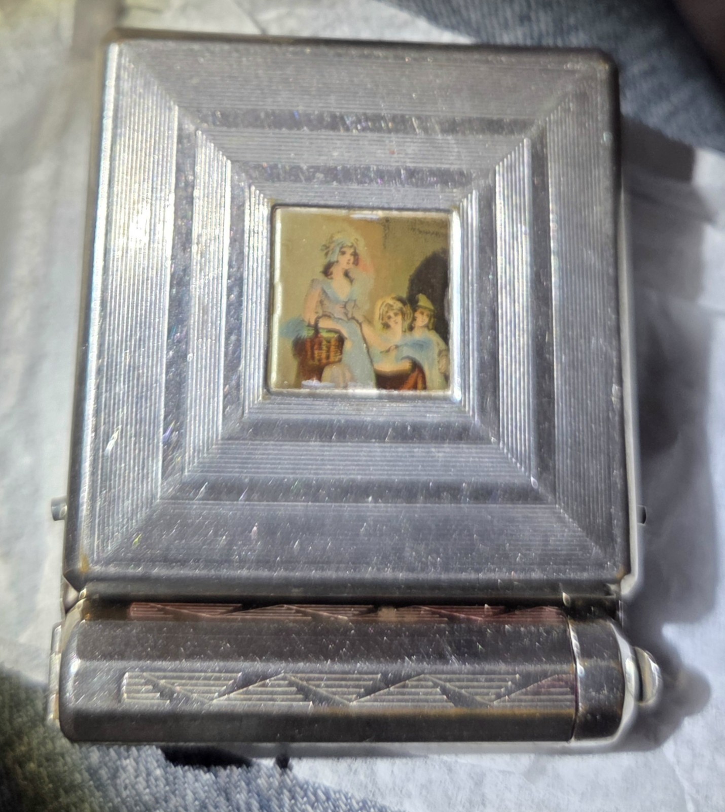 RARE VINTAGE YARDLEY NEW YORK COMPACT AND LIPSTICK CASE  