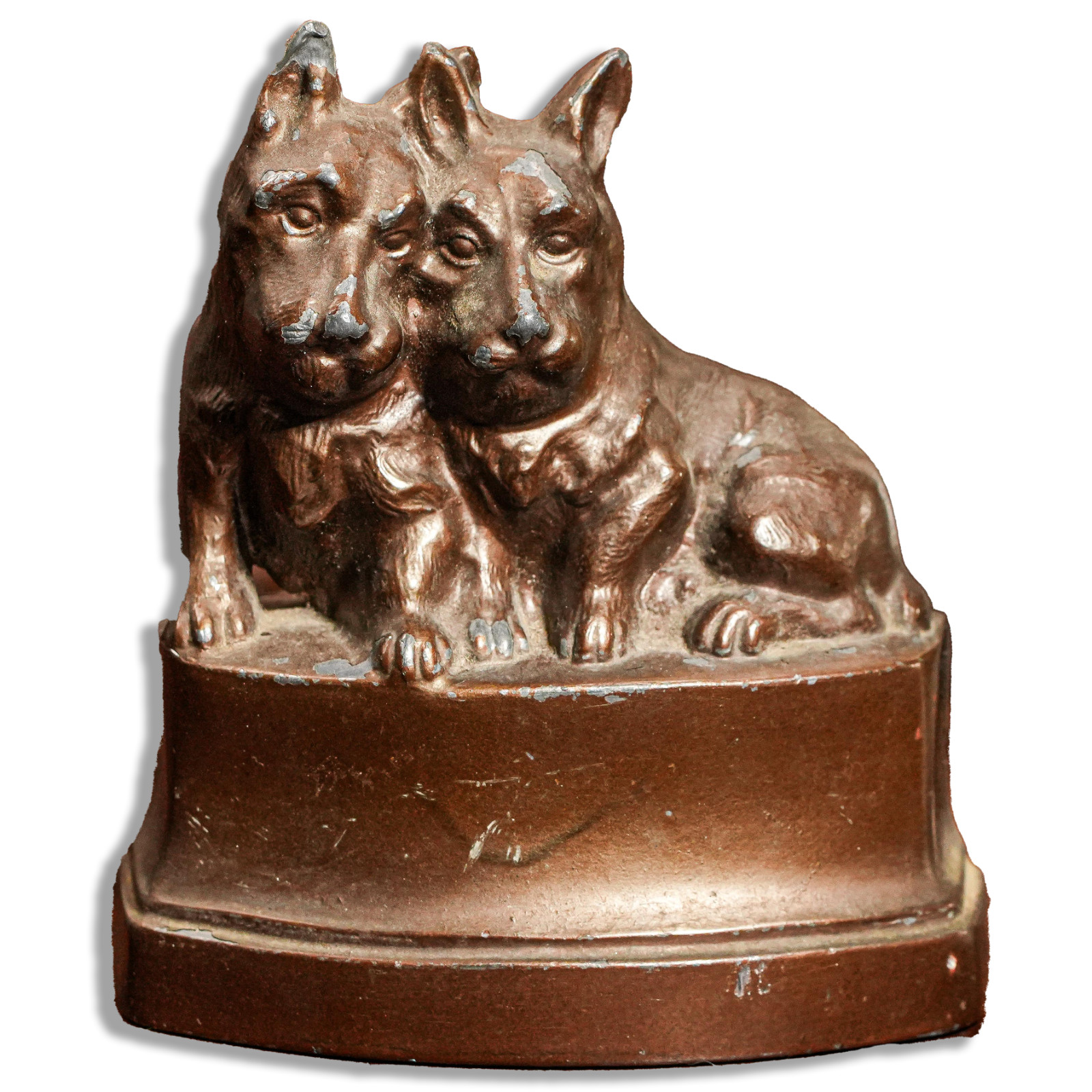 Charming Antique Miniature Scottish Terrier Scottie Dog Animal Statue Sculpture Charming Antique Miniature Scottish Terrier Scottie Dog Animal Statue Sculpture